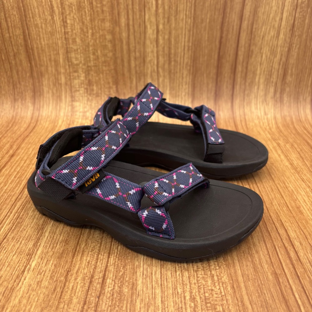 Teva Hurricane XLT2 Sandals Kids 11 Blue Pink Geometric Sport Strappy 1019390C